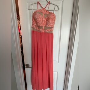 Elegant Coral Dress
